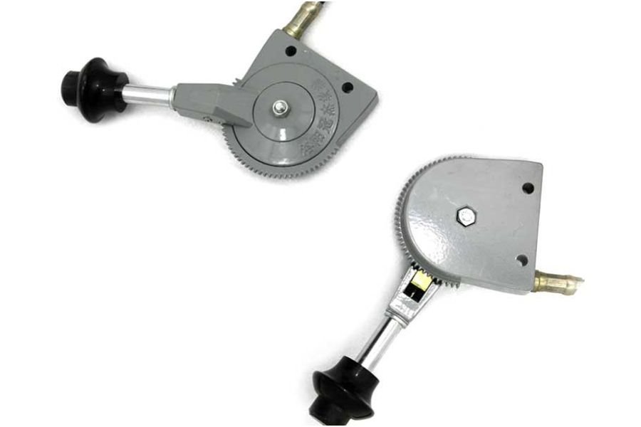 Excavator hand throttle control lever