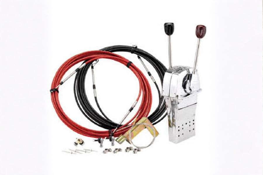 Marine pump and throttle control lever