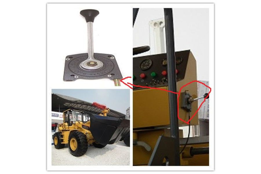 Throttle control lever for firefighting truck